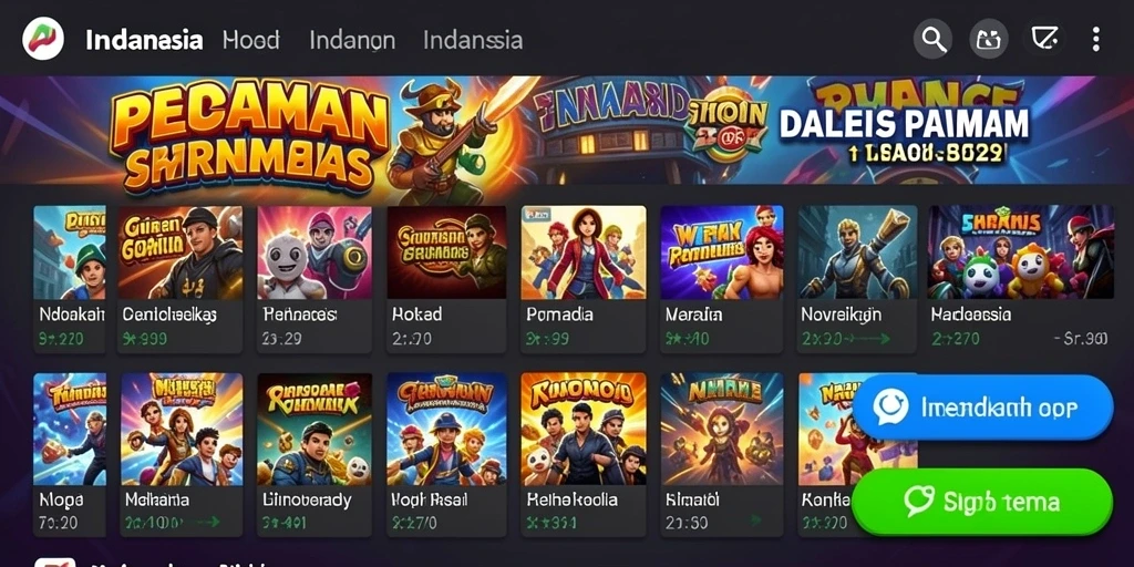 Antarmuka utama yang menarik dan mudah dinavigasi.