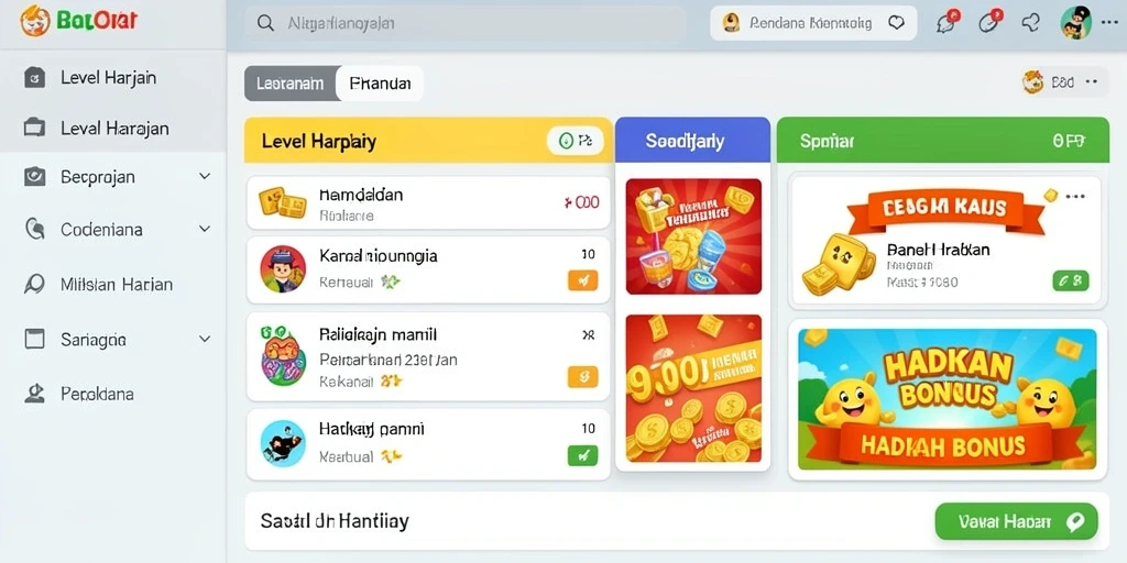Tampilan menu utama CRAZYDOMINO yang menarik.