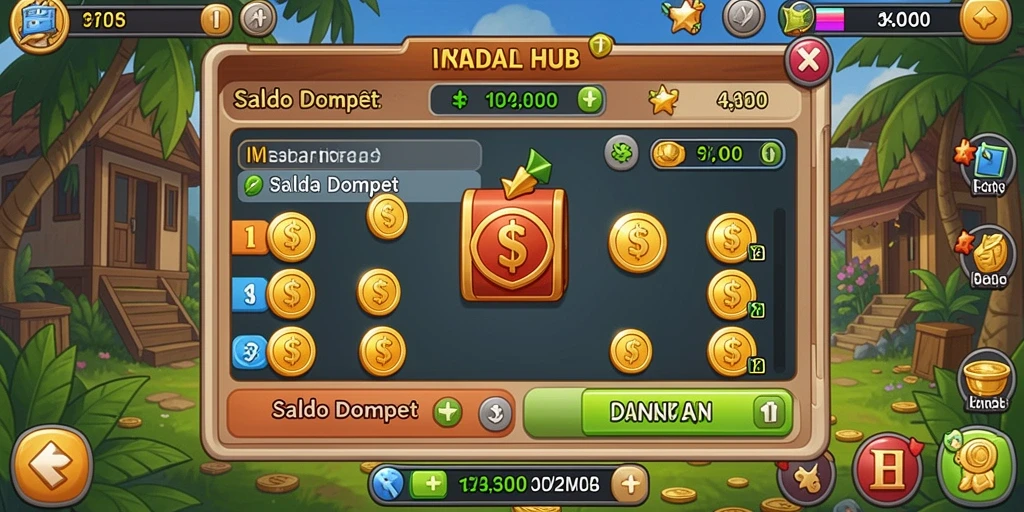 Tampilan awal permainan DEWI11 yang menarik.