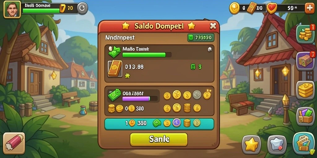 Screenshot menunjukkan tampilan antarmuka permainan yang modern.