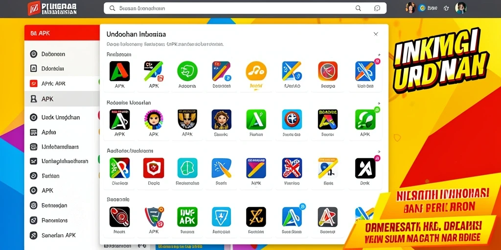 Tampilan awal permainan yang menarik dan user-friendly.