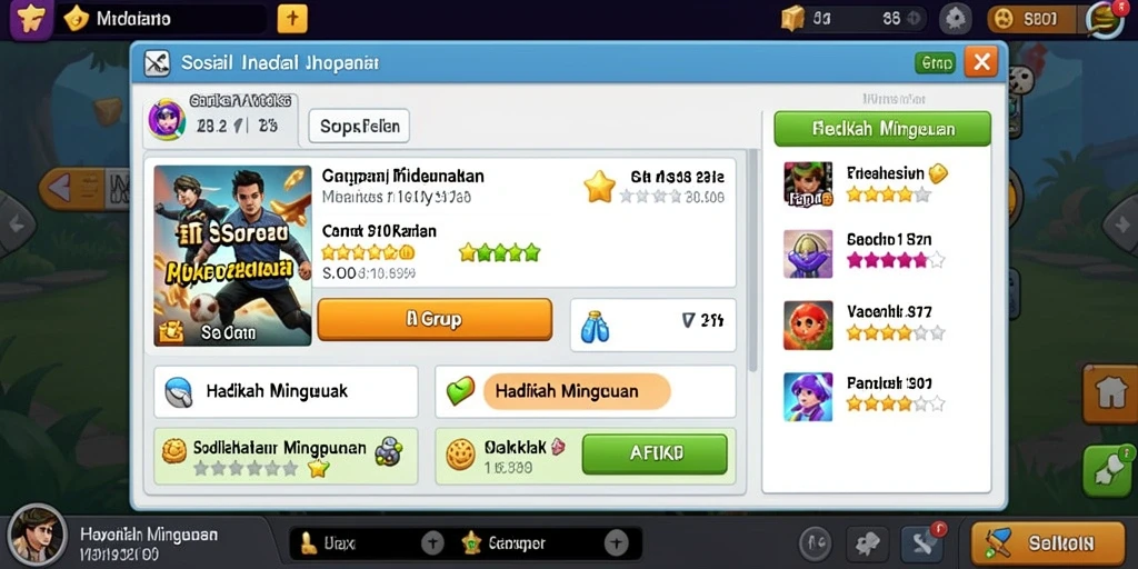 Tampilan awal antarmuka yang ramah pengguna.