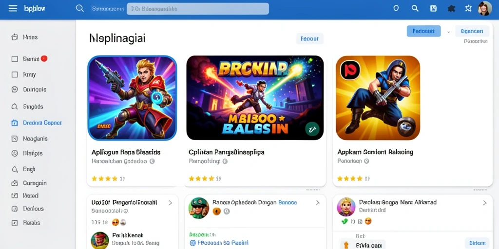 Tampilan antarmuka pengguna yang menarik