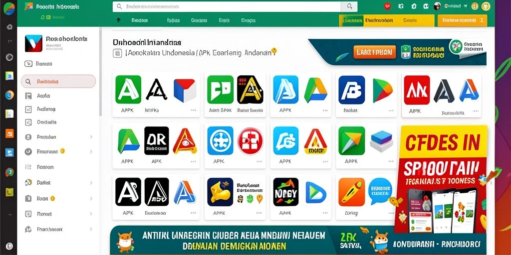 Tampilan grafis yang memukau dengan latar belakang yang dinamis.