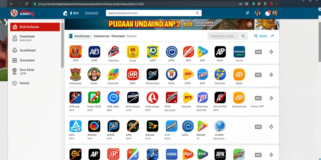 Tampilan pilihan mesin slot yang beragam.