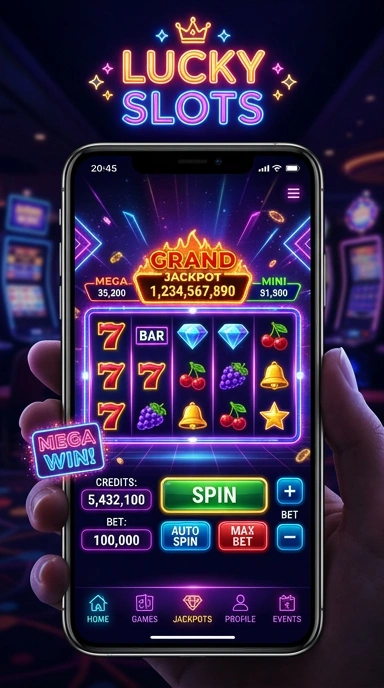 Galeri pratinjau visual luckyslots build APK resmi terbaru
